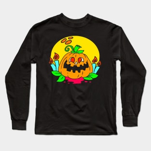 Halloween pictures on t-shirt for kids pumpkin Long Sleeve T-Shirt
